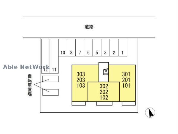 名鉄西尾線 南安城駅 徒歩5分 3階建 築8年のその他写真