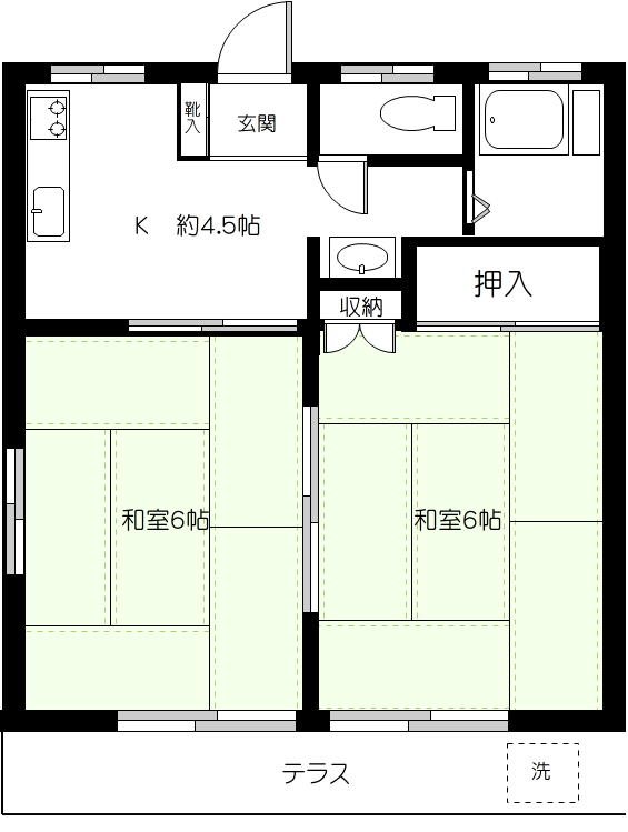 寿荘の間取り写真