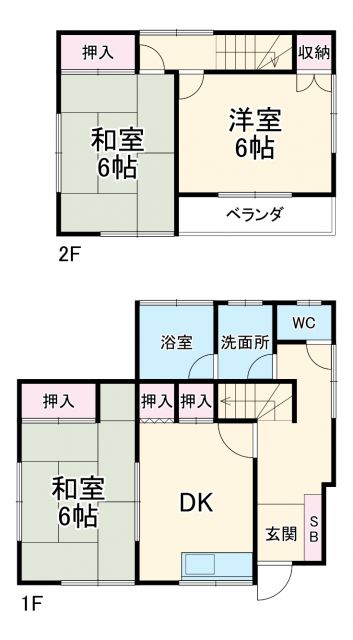 南初富3丁目貸家の間取り写真