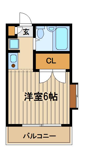 西武池袋線 保谷駅 徒歩5分 3階建 築36年の間取り写真