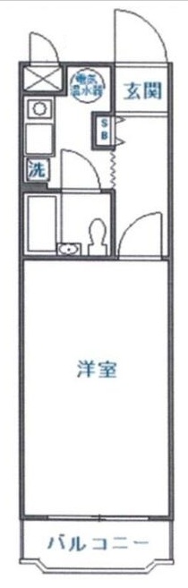東武東上線 北池袋駅 徒歩7分 5階建 築43年の間取り写真