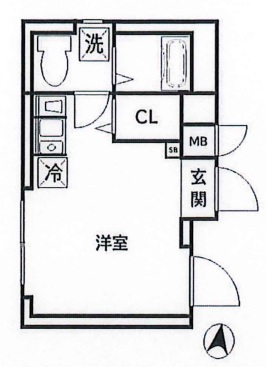 CREAL王子Southの間取り写真