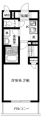 レクレドール豊洲の間取り写真
