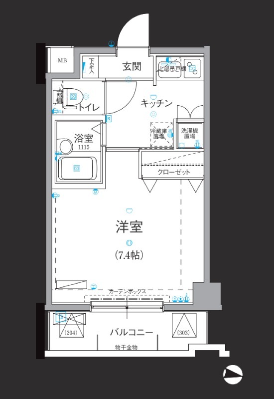 リヴシティ新宿弐番館の間取り写真