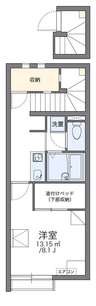 東葉高速鉄道 船橋日大前駅 徒歩12分 2階建 築18年の間取り写真
