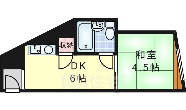 吹田市元町のマンションの間取り