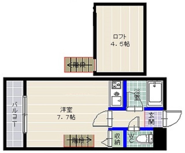 クレメンテ城南の間取り