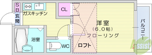 名取市名取が丘のアパートの間取り