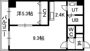 エステラ南３条館Ａの間取り