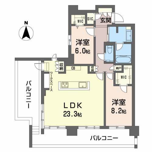 マストスタイル東白壁の間取り