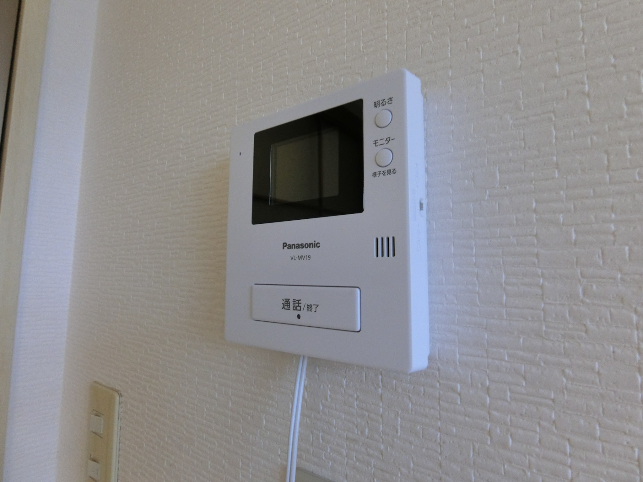 セキュリティ　ＴＶモニター付きインターホンでセキュリティー◎