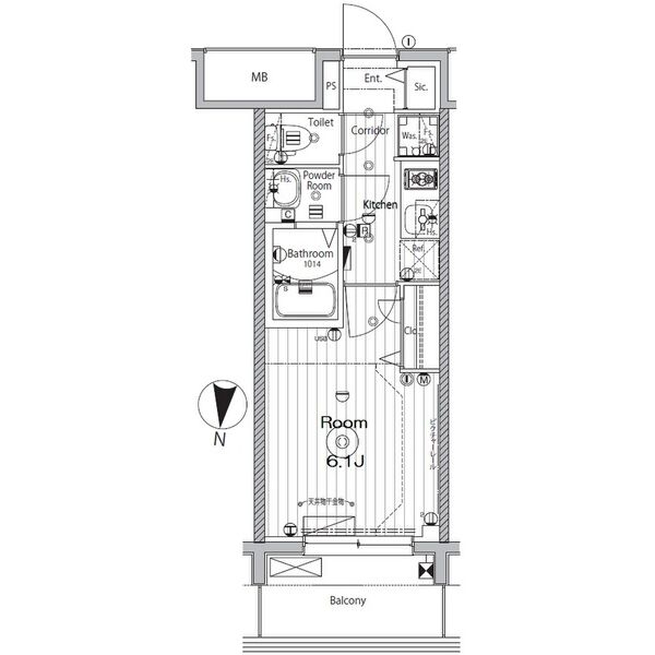 メイクス矢場町の間取り