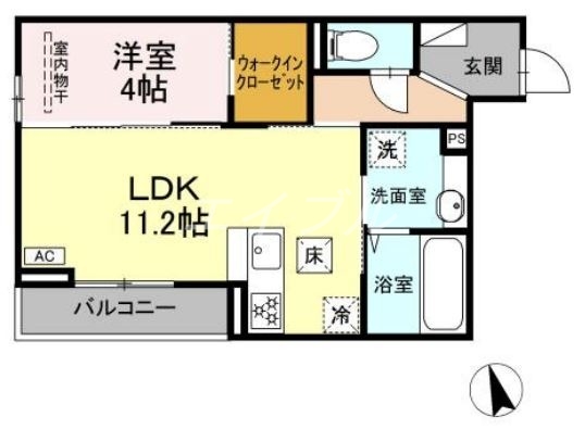 セイル倉敷の間取り