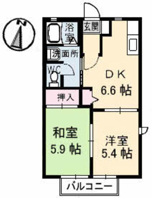 【ハピネスあかだの間取り】