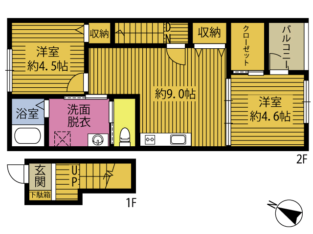 ＲＵＩ城南IIの間取り