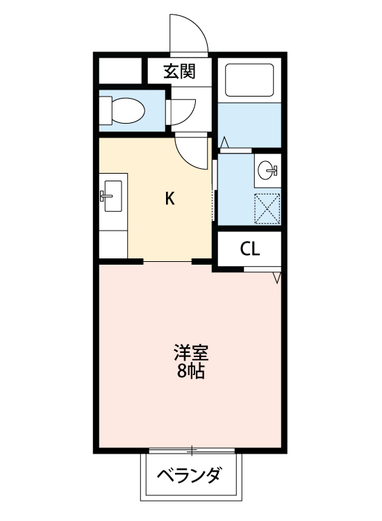 刈谷市半城土町のアパートの間取り