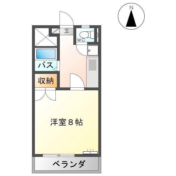 東御市滋野のアパートの間取り