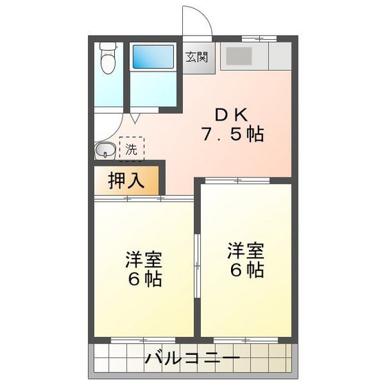 エスポワールすずきの間取り