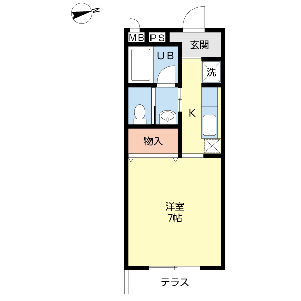 ドミトリー内山の間取り