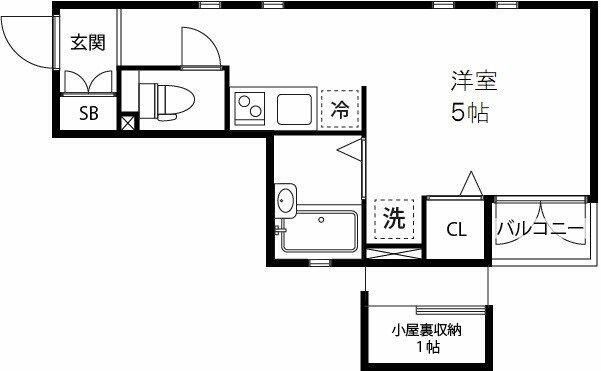 武蔵野市吉祥寺北町のアパートの間取り