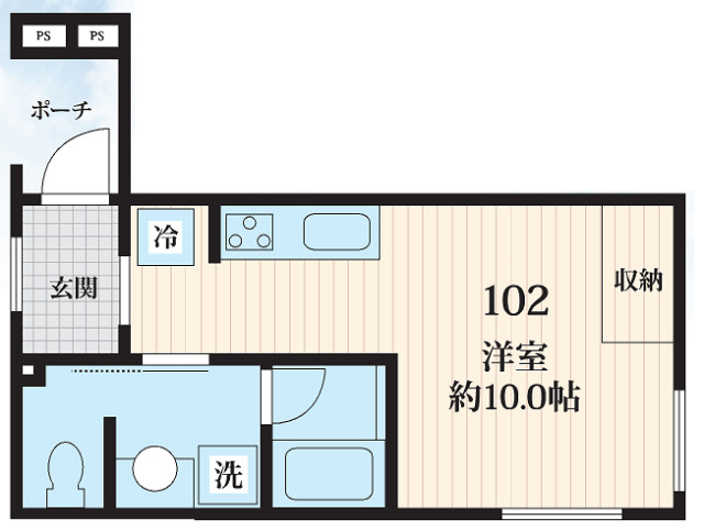 神宮前５丁目マンションの間取り