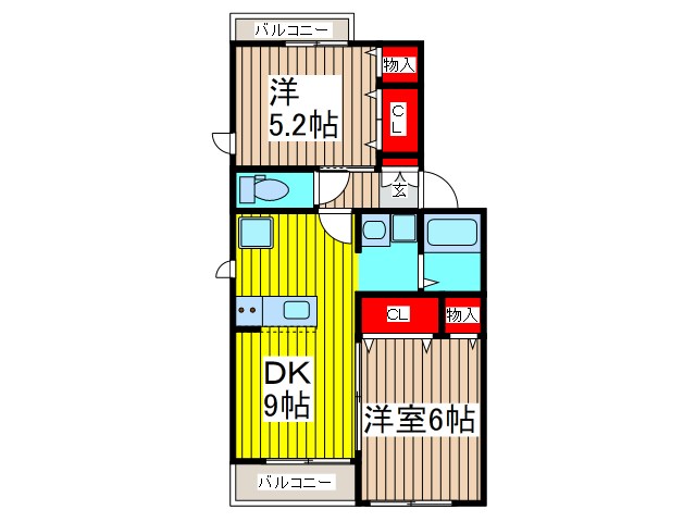 ボナールBの間取り