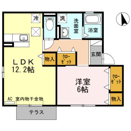 セジュール中央台の間取り