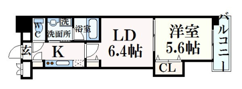 【広島市中区三川町のマンションの間取り】