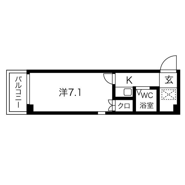 エステムコート名古屋金山ミッドクロスの間取り