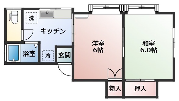 クレール由利本荘の間取り