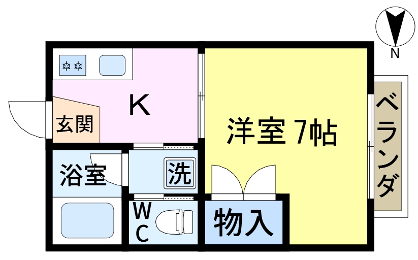 【第7スターコーポの間取り】