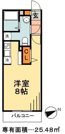 【江戸川区松江のマンションの間取り】