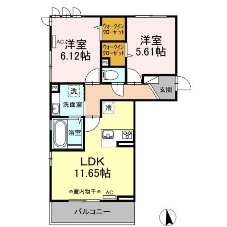 ティアレ上石田の間取り