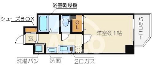 プレサンス中之島公園グラシアの間取り