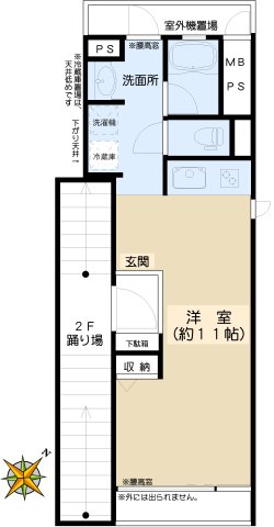 白山フラットの間取り