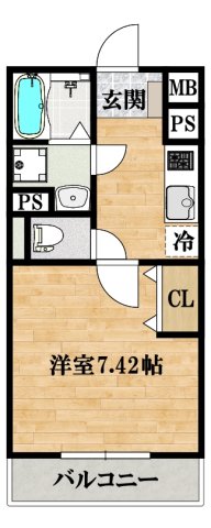 EXハイツ河合の間取り