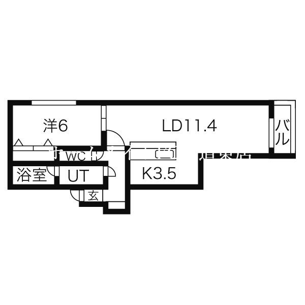 リヴェール新道の間取り