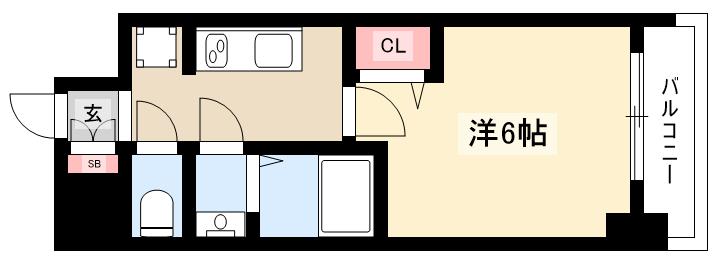 メイクス今池02の間取り