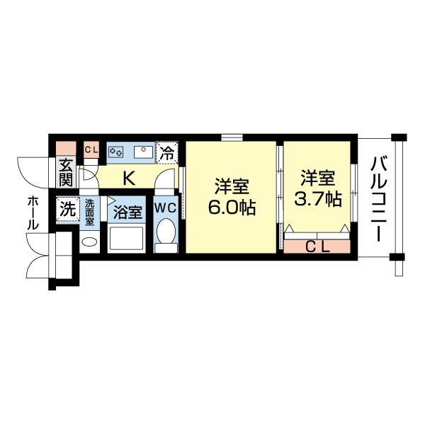 ＣＲＥＳＴ　ＴＡＰＰ京都二条の間取り