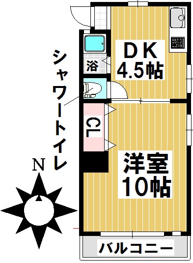 【栄寿マンションの間取り】