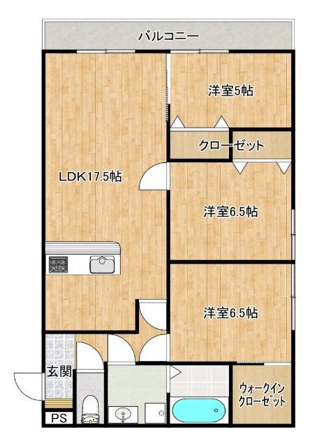 ロイヤルマンションの間取り