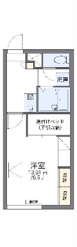 レオパレスクレール苫小牧の間取り