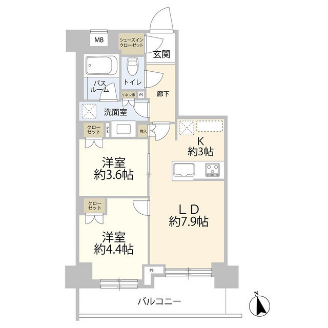 オープンレジデンシア横浜西谷（０００４９０３）の間取り