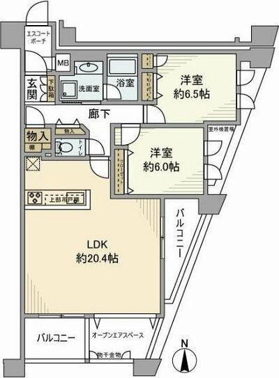 グランシティ鴨居の間取り