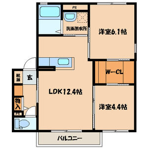 グリーンタウンDの間取り