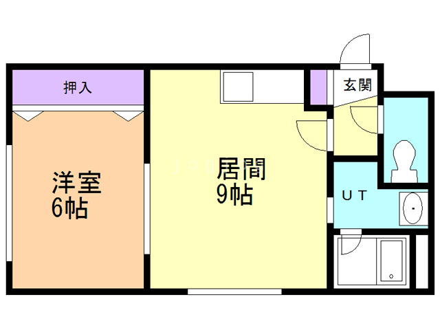 札幌市北区北二十二条西のマンションの間取り