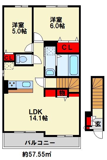 ゴールド　K　IIIの間取り