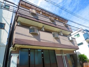 荒川区町屋のマンションの建物外観