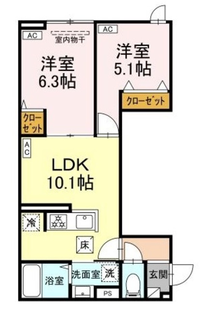 グラナーデ西大泉の間取り