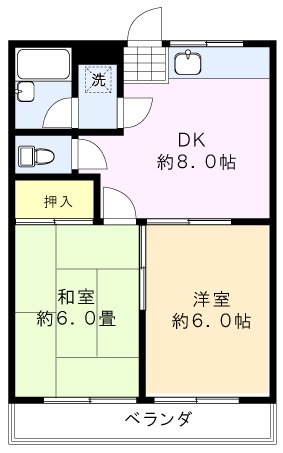 フジハイムの間取り